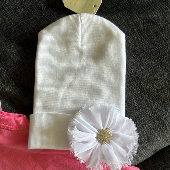 Little Mish 2 Piece Baby Swing Diaper Set, Checkered Star Size 3M AND White Hat - Picture 8 of 9